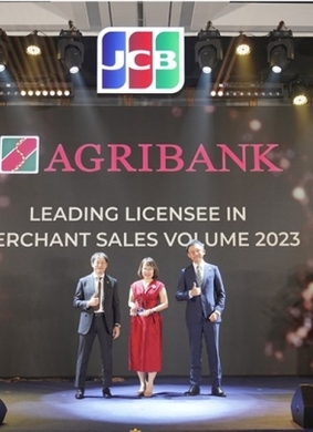 Agribank mendapat penghargaan bergengsi dari organisasi kartu JCB.