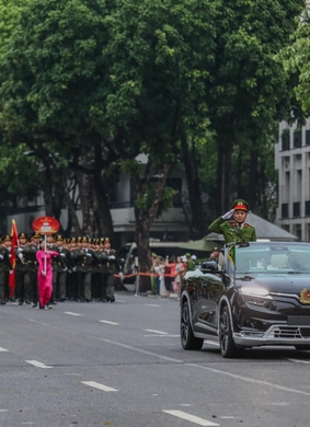 Diễu hành tại Ngày hội Vì Thủ đô bình yên