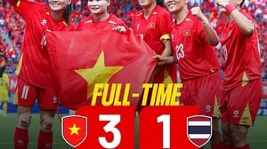 Defeating Thailand, Vietnam women's football team won the Southeast Asian bronze medal