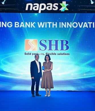 SHB nhận giải Ngân hàng xuất sắc về đổi mới sáng tạo, thúc đẩy tương lai thanh toán không tiền mặt