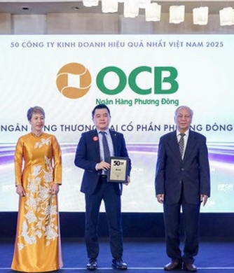 OCB telah diberi penghormatan antara 50 perniagaan paling cekap di Vietnam.