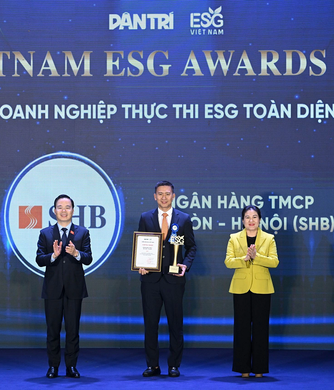 SHB được vinh danh TOP 10 Doanh nghiệp thực thi ESG toàn diện nổi bật