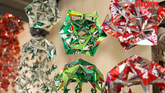 Locksmith turns beer cans into vibrant Mid-Autumn lanterns