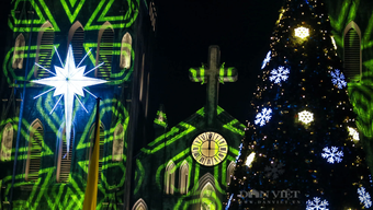Hanoi's churches are brilliantly lit, and the Christmas atmosphere fills the streets.