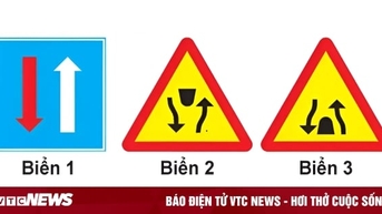 Biển nào báo hiệu đường đôi?