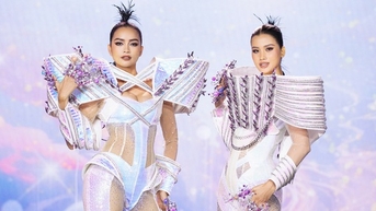Hồi hộp xem Ngọc Châu, Hương Ly catwalk đôi trên giày cao gót 30cm