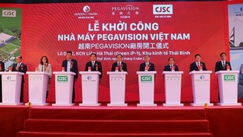 Khởi công nhà máy sản xuất thiết bị y tế 200 triệu USD tại KCN Liên Hà Thái