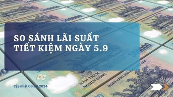 So sánh trọn bộ lãi suất tiết kiệm ngân hàng hôm nay 5.9