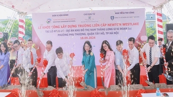 Khởi công xây dựng trường liên cấp Newton Westlake tại quận Tây Hồ