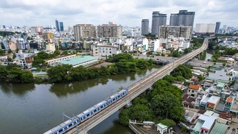 Nhìn trên cao toàn tuyến metro số 1 Bến Thành