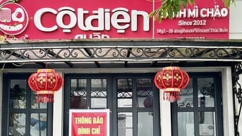 Dừng vĩnh viễn cơ sở bánh mì chảo pate có giòi tại Thái Bình