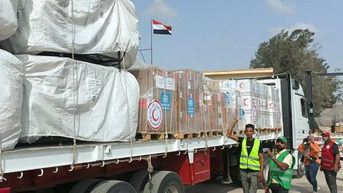 Ai Cập mở trung tâm hậu cần nhận hàng viện trợ Dải Gaza