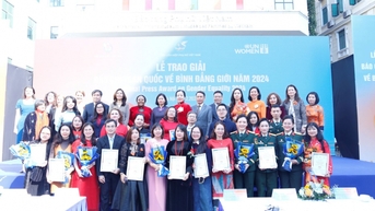 Lễ trao giải Báo chí toàn quốc về Bình đẳng giới năm 2024 vinh danh 24 tác phẩm xuất sắc nhất