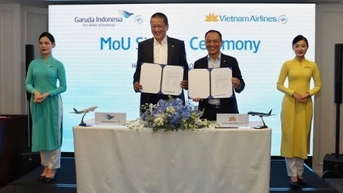 Vietnam Airlines ký biên bản hợp tác với hãng bay lớn nhất Indonesia