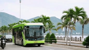 Nha Trang có tuyến buýt điện đưa du khách khám phá thành phố biển