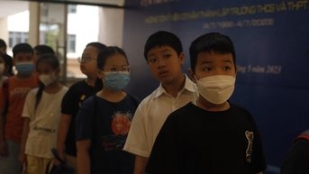 Kỳ thi 1 'chọi' 24 để vào lớp 6 Trường Nguyễn Tất Thành