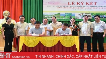 Lộc Hà và Tập đoàn Quế Lâm thỏa thuận hợp tác phát triển nông nghiệp sạch