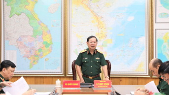 Thượng tướng Lê Huy Vịnh làm việc với Tổng cục Hậu cần về cải cách thủ tục hành chính