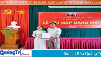 100% trường THPT thực hiện mô hình kết nạp đảng viên tuổi 18