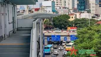 Hoàn thành 8 nhà ga trên cao tuyến đường sắt đô thị Nhổn - ga Hà Nội