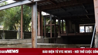 ទិដ្ឋភាពជិតនៃគម្រោងមន្ទីរពេទ្យអន្តរជាតិ ៤០០ ពាន់លានដែលកំពុងសាងសង់ក្នុងល្បឿនខ្យងនៅលើដីមាសនៃទីក្រុង Hue