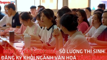 Số lượng thí sinh đăng ký khối ngành văn hoá tăng mạnh