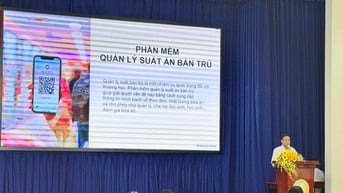 Lần đầu tiên đánh giá bữa ăn bán trú hằng ngày của 100 trường qua phần mềm