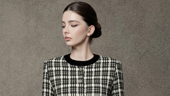 Cách phối áo tweed cho nàng công sở mùa đông