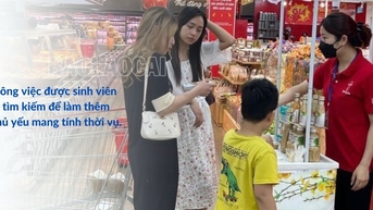 Sinh viên tích lũy kỹ năng sống từ đi làm thêm