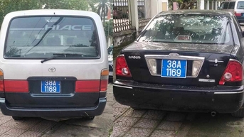 Xác minh 2 xe ô tô trùng biển xanh ở Hà Tĩnh