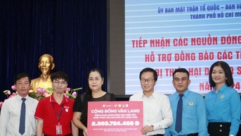 Tiếp nhận đăng ký ủng hộ hơn 8,7 tỷ đồng hỗ trợ đồng bào bị thiên tai