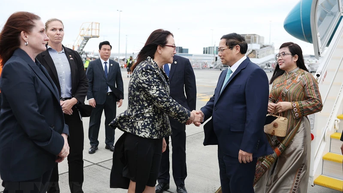 Thủ tướng Chính phủ Phạm Minh Chính tới Auckland, thăm chính thức New Zealand