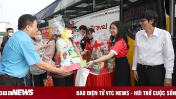 ក្រុមហ៊ុន Saigon Co.op ផ្តល់សំបុត្រឥតគិតថ្លៃចំនួន ៩០០ សន្លឹកដល់កម្មករ ដើម្បីត្រឡប់មកស្រុកកំណើតនៅ Tet