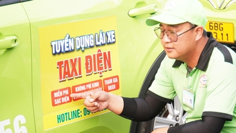 Nhiều tài xế taxi điện Cà Mau đình công sau khi giám đốc đập bàn nói 'giải tán'