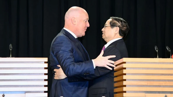 Thủ tướng Phạm Minh Chính và Thủ tướng New Zealand Christopher Luxon họp báo