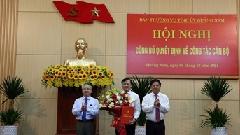 Ông Phan Văn Bình giữ chức Trưởng ban tổ chức Tỉnh ủy Quảng Nam
