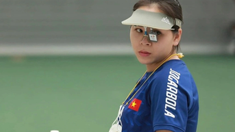 (Trực tiếp) Olympic 2024: Trịnh Thu Vinh tụt xuống hạng 5 sau loạt bắn thứ ba