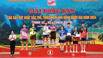 CAND-T&T 탁구팀, 전국 청소년 대회에서 금메달 14개 획득하며 1위 차지