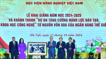 Học viện Nông nghiệp Việt Nam phấn đấu là cơ sở giáo dục đại học có uy tín cao trong khu vực và thế giới
