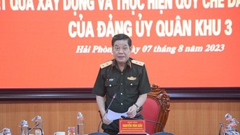 Kiểm tra thực hiện Quy chế dân chủ cơ sở ở Đảng ủy Quân khu 3