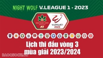 Lịch thi đấu V-League 2023/24: Cập nhật lịch thi đấu V-League vòng 3