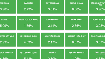 Chứng khoán bùng nổ, VN-Index tăng mạnh nhất 11 tháng