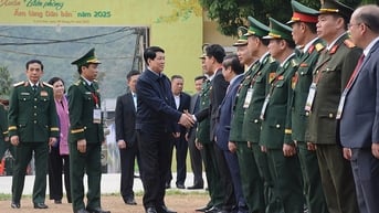 Chủ tịch nước Lương Cường tham dự nhiều hoạt động trong khuôn khổ Chương trình “Xuân Biên phòng ấm lòng dân bản”