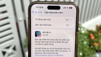 Cập nhật ngay iOS 18.1.1 để khắc phục những sự cố trên iPhone