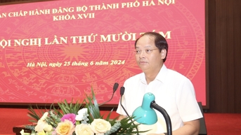 Thống nhất khung kết cấu đề cương Đại hội XVIII Đảng bộ TP Hà Nội