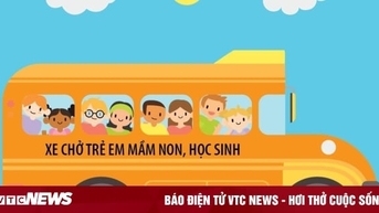 Từ 1/1, ô tô chở trẻ em, học sinh phải sơn màu vàng đậm và có thiết bị cảnh báo