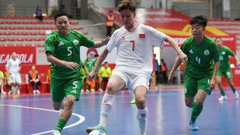 Đội tuyển futsal nữ Việt Nam sớm vào VCK châu Á