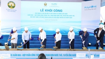 Khởi công dự án cấp nước cho phía Nam TP Hà Nội và tỉnh Hòa Bình