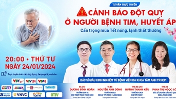 Cảnh báo đột quỵ mùa Tết 2024 ở người bệnh tim, huyết áp