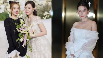 Nhã Phương, Sĩ Thanh xách túi Dior hơn 140 triệu đồng đến đám cưới Midu